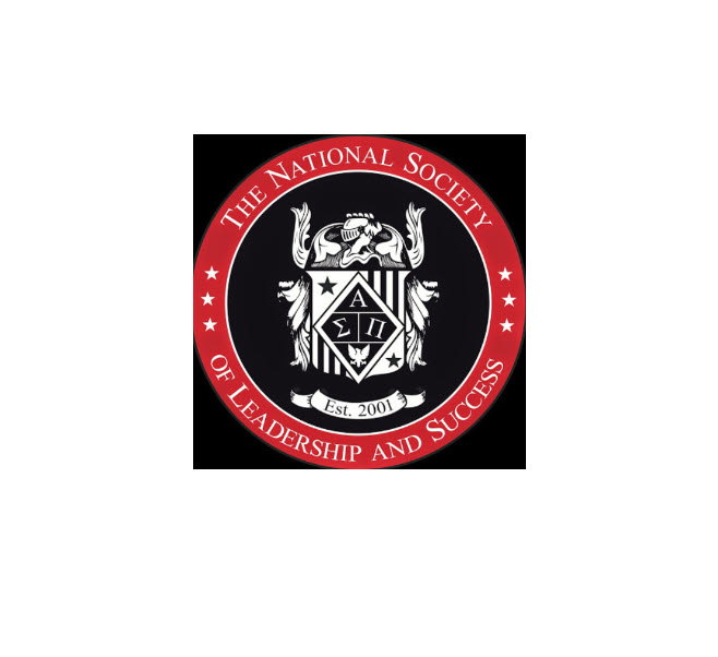 National Society of Leadership logo in black and red company logo
