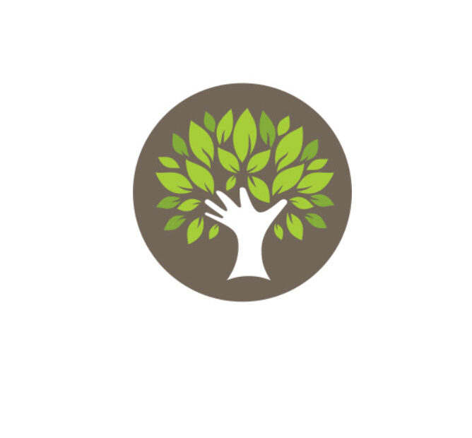 Character Tree logo in green and brown company logo