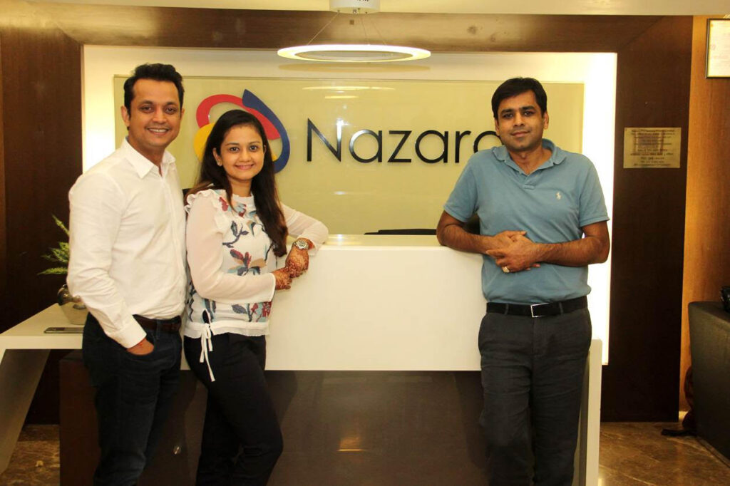 Anupam Dhanuka (Co-founder and CEO, Kiddopia), Anshu Dhanuka (Co-founder and CPO, Kiddopia) and Nitish Mittersain (Founder and MD, Nazara Technologies Ltd.)