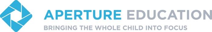 Aperture Education: Bringing the Whole Child into Focus logo in blue