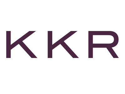 KKR logo in red writing