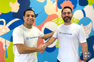 Meti Basiri, CMO and Co-Founder of ApplyBoard and Jimmy Battaglia, Founder and Head of TrainHub