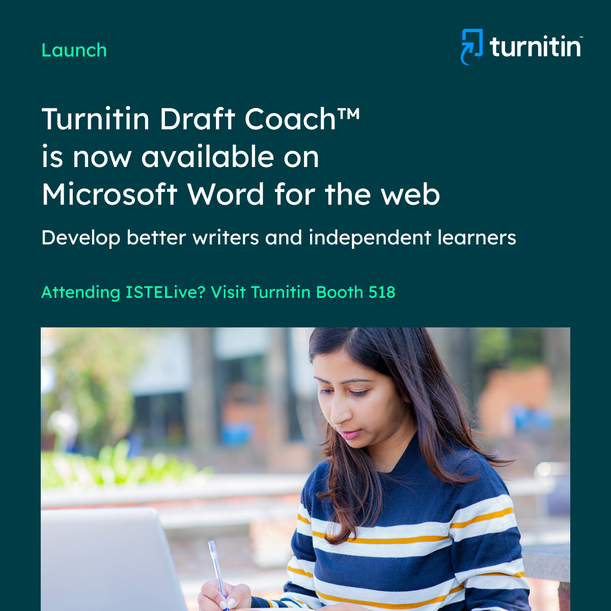 Announced at ISTE 2022, Turnitin Draft Coach integrates with Microsoft