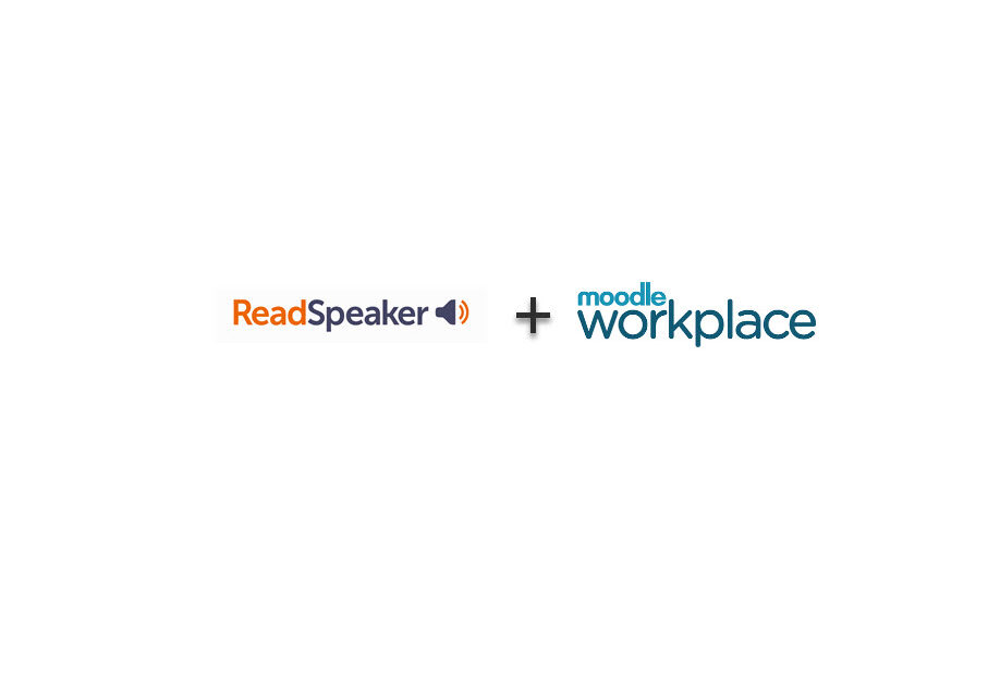ReadSpeaker and Moodle Workplace company logos