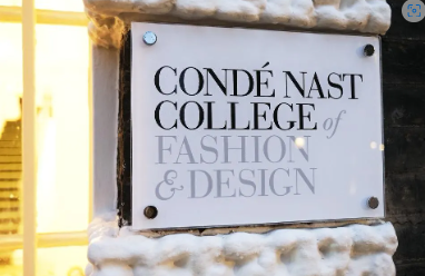 SIgn for the Conde Nast College of Fashion and Design.