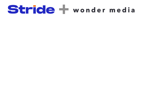 Stride and Wonder Media logos